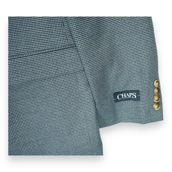 NWT Chaps Blazer‎ Sport Coat Mens 48L Navy Stretch Single Breasted Caney $160 - Picture 4 of 6